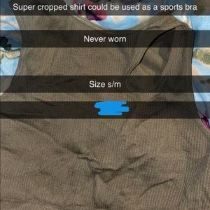 Army Green crop top